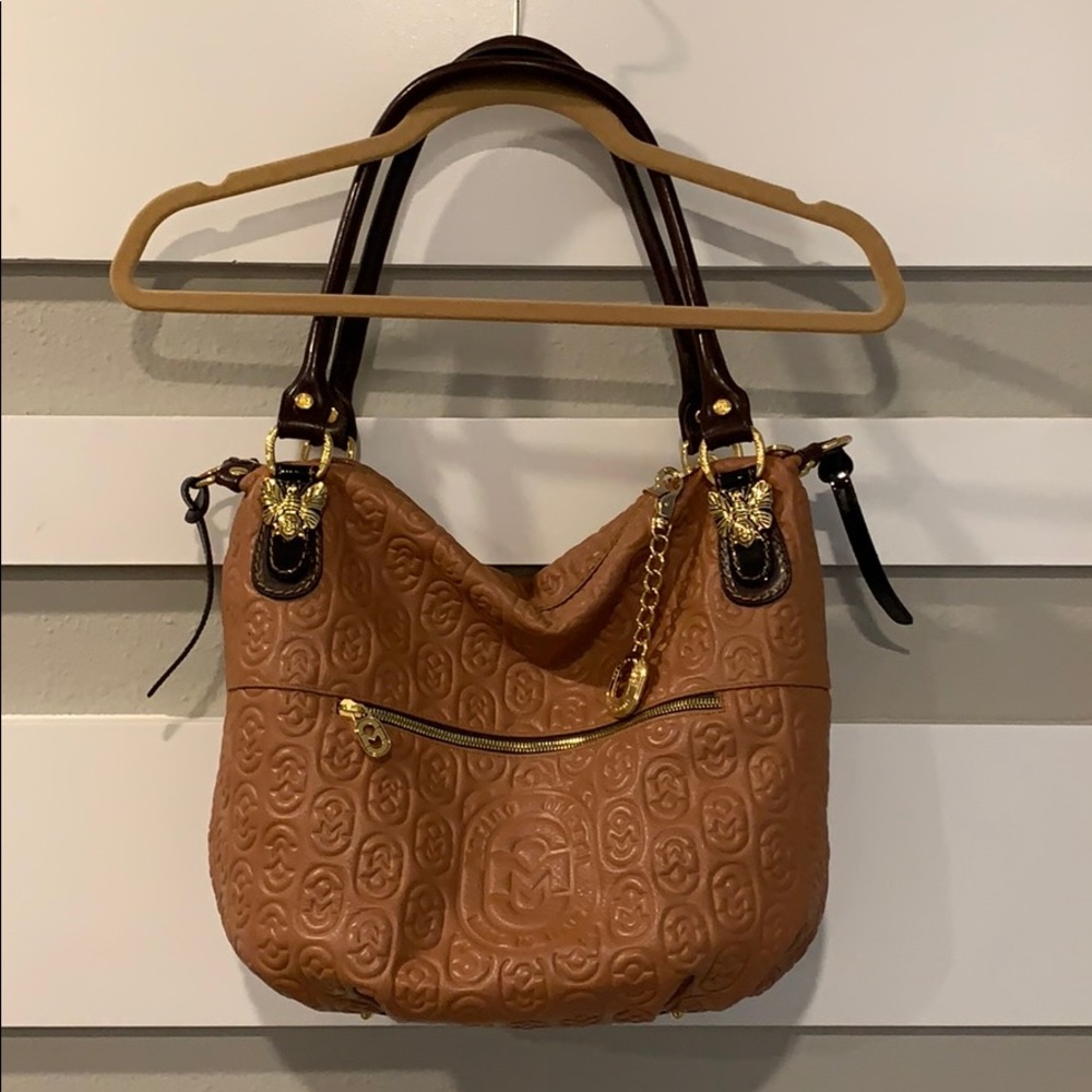 Marino Orlandi Leather Handbag Purse Made In Italy
